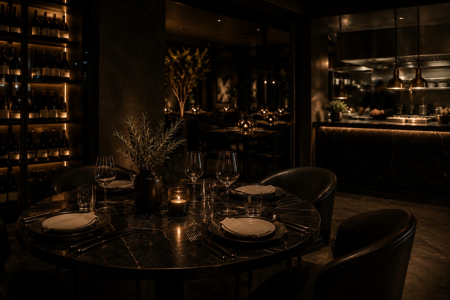 Fine dining interior